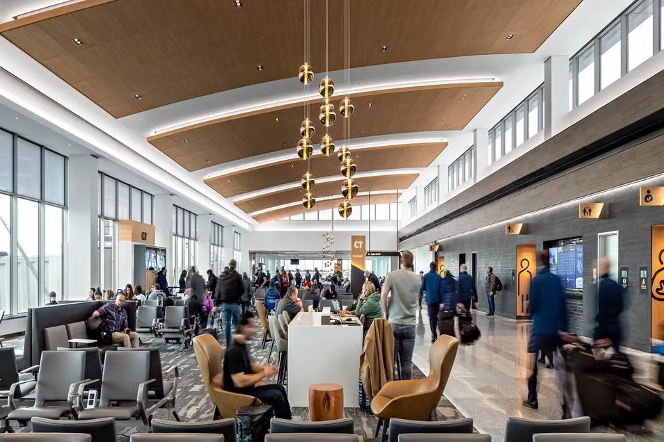 Spokane Airport terminal timelapse