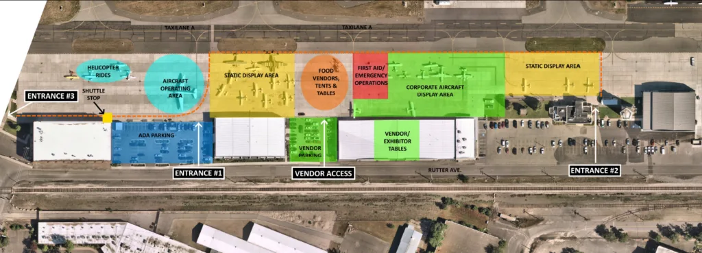 Flight line map