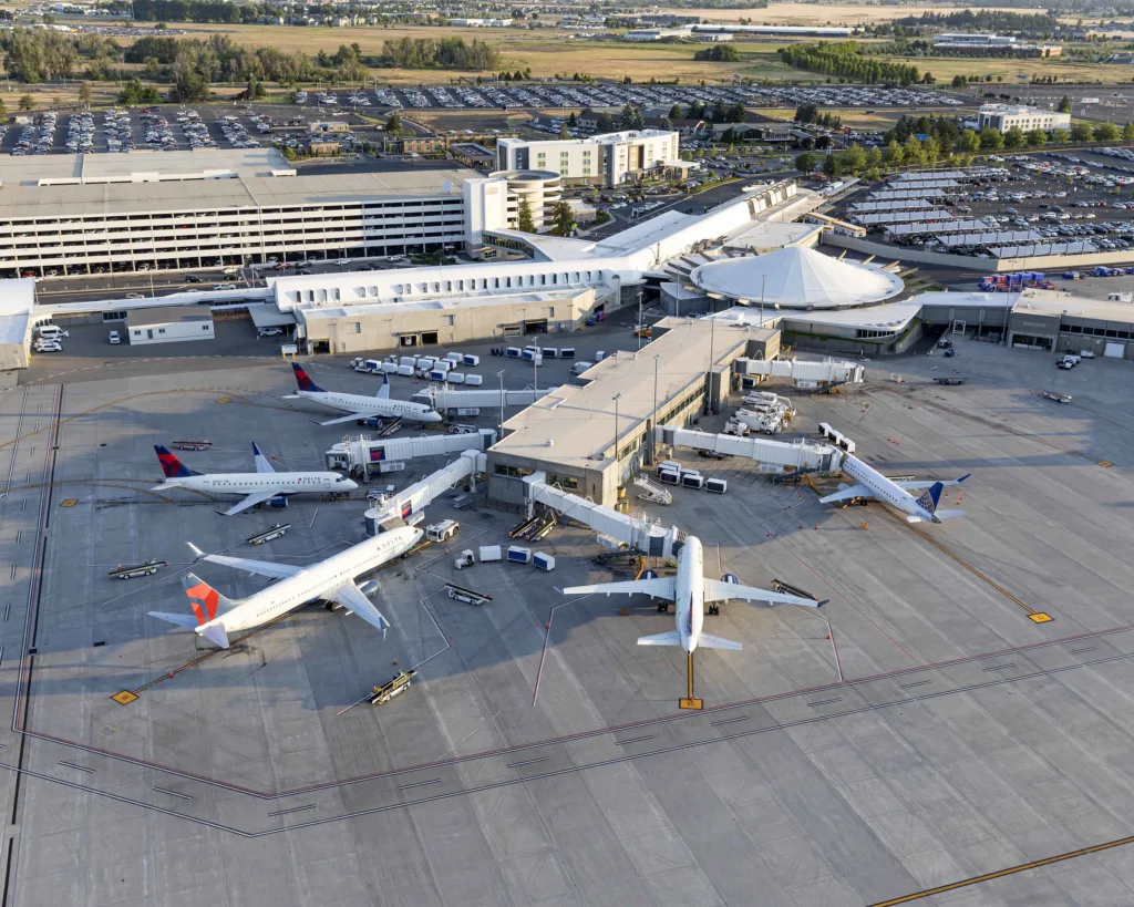 Spokane Airports aircraft concourse