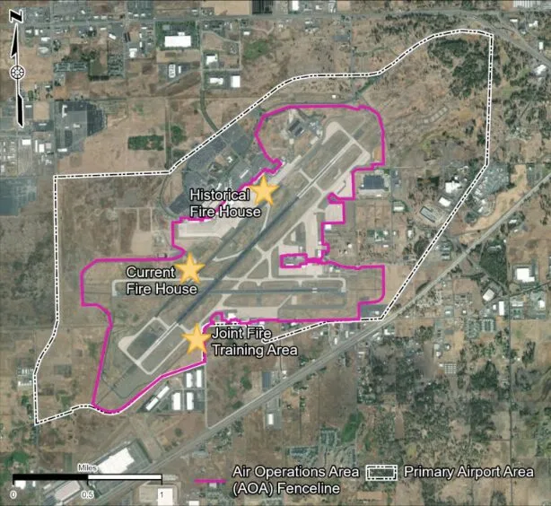 map of spokane airport