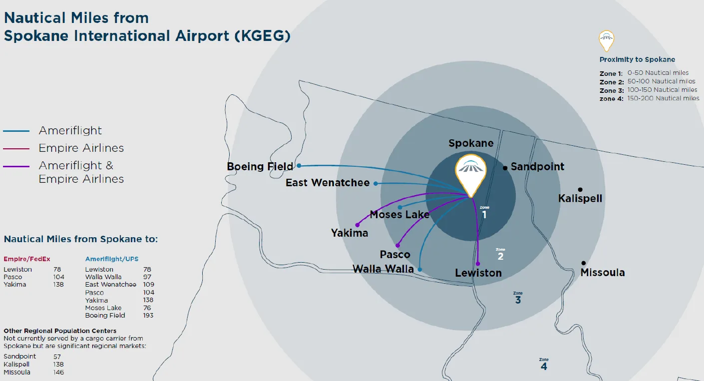 Air cargo carrier map